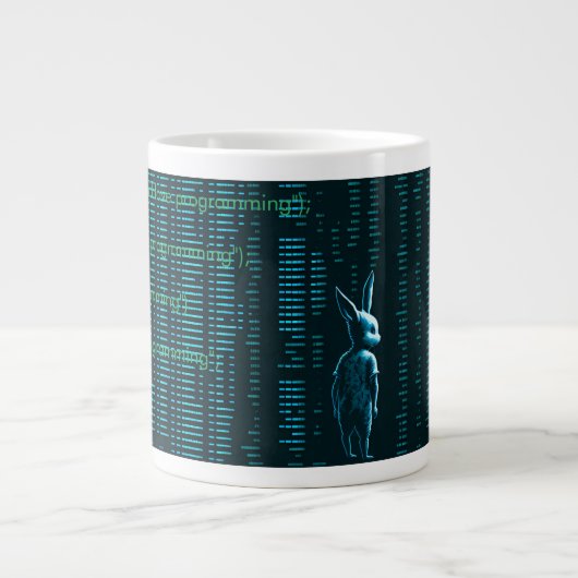 Taza matrix hacker computers programmer 3 Jumbo-Tasse (Vorderseite)