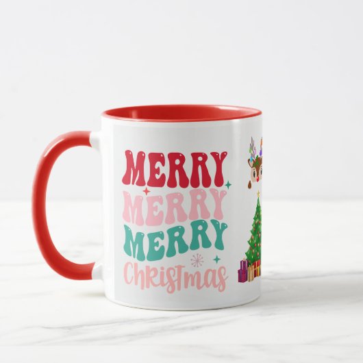 Taza Merry Christmas, Feliz Navidad  Tasse (Links)