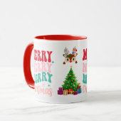Taza Merry Christmas, Feliz Navidad  Tasse (Vorderseite Links)