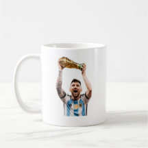Taza Messi con la COPA del MUNDO