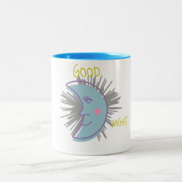 Taza Moon Good Night Zweifarbige Tasse