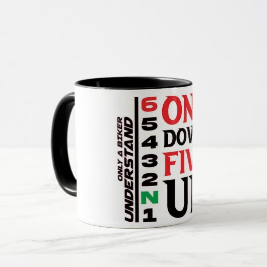 Taza Motera Biker Rider Tasse (Vorderseite Links)