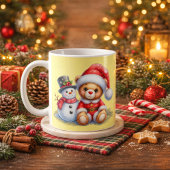 Taza Navideña con Snowman Kaffeetasse