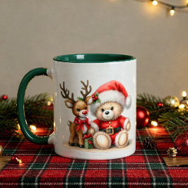 Taza navideña con un adorable osito Taza Tasse