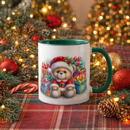 Taza navideña con un adorable osito Taza Tasse