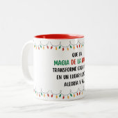 Taza navideña zweifarbige tasse (Vorderseite Links)