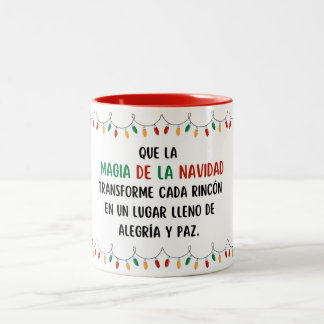 Taza navideña zweifarbige tasse