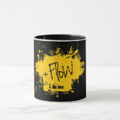 Taza Negra con logo de +Flow Tasse (Zentrum)