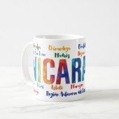 Taza Nicaragua y sus Departamentos Kaffeetasse (Vorderseite Links)