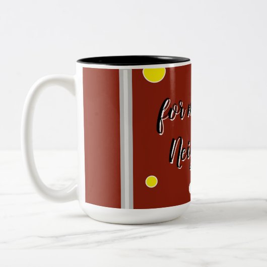 Taza o cup for coffee, tea or other hot drinks zweifarbige tasse (Links)