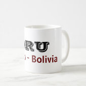 Taza Oruro  Bolivia Kaffeetasse (VorderseiteRechts)