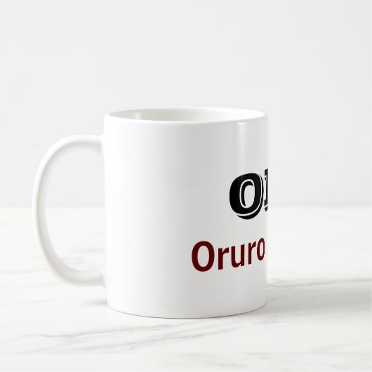 Taza Oruro  Bolivia Kaffeetasse (Links)