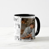 Taza para café personalizada con foto de pareja tasse (VorderseiteRechts)