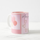 Taza para Mama eres la Mejor Zweifarbige Tasse (Vorderseite Links)