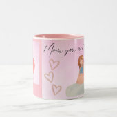 Taza para Mama eres la Mejor Zweifarbige Tasse (Mittel)