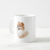 Taza perro pomerania kaffeetasse (Vorderseite Links)