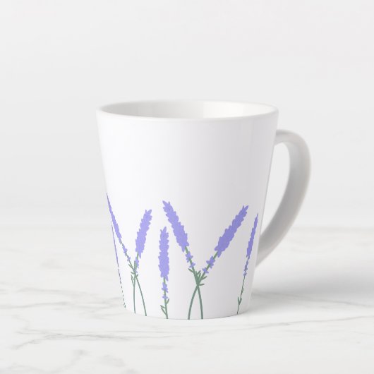 Taza personalizable con lavandas milchtasse (Rechte Ecke)