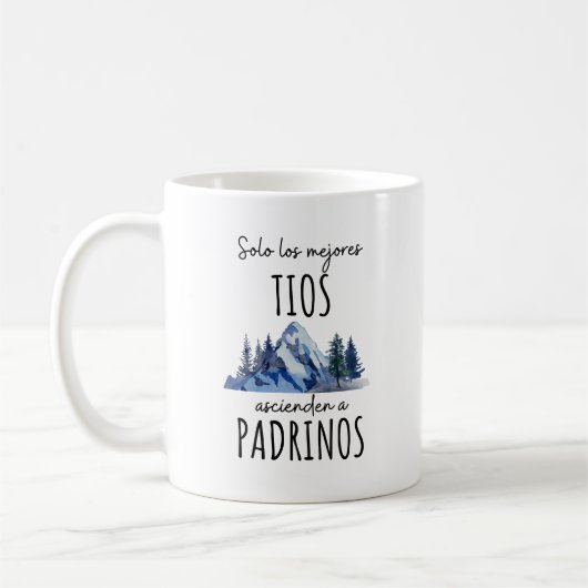 Taza Personalizada Quieren Ser Mis Padrinos 2025 Kaffeetasse (Links)