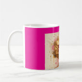 Taza Pop Art Glam con Mujer Rubia y Chicle Kaffeetasse (Links)
