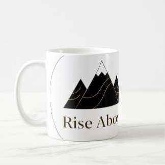 Taza Premium ‘Rise Above’ – Minimalista, Elegante Kaffeetasse