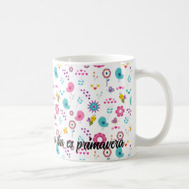Taza primavera para regalar a un amigo kaffeetasse
