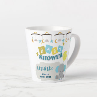taza recuerdo del baby shower personalizada milchtasse