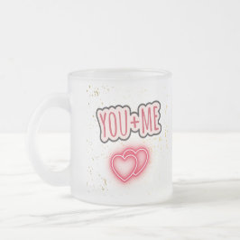 Taza semitransparente You + Me Mattglastasse