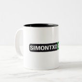 Taza Simontxo Würfel… Zweifarbige Tasse (Vorderseite Links)