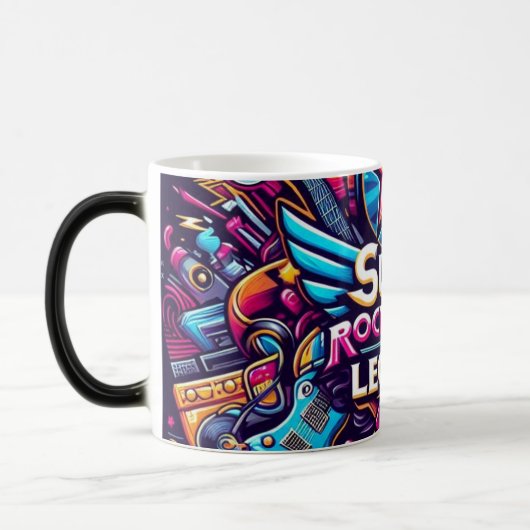 Taza Super Star. Verwandlungstasse (Links)