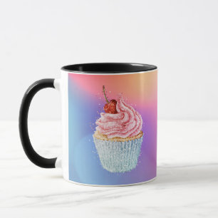 Taza Sweet and Glitzer Cupcake Tasse