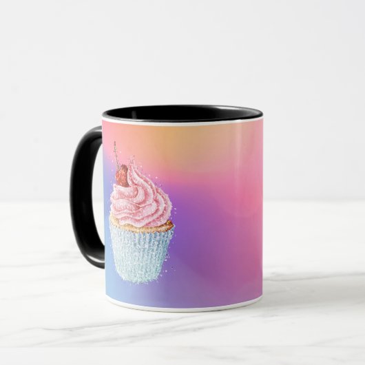 Taza Sweet and Glitzer Cupcake Tasse (Vorderseite Links)