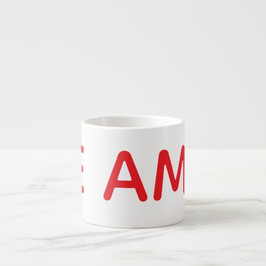 Taza TE AMO Espressotasse (Vorderseite)