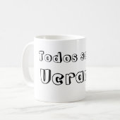 Taza todos somos Ucrania Kaffeetasse (Vorderseite Links)