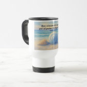 taza viaje caracolas de Mar con Versículo Romanos Reisebecher (Vorderseite Links)