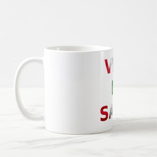 Taza Viva la salsa Perú Kaffeetasse (Links)