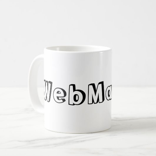Taza WebMaster Kaffeetasse (Vorderseite Links)