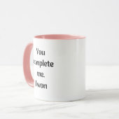 Taza "You complete me" Tasse (Vorderseite Links)