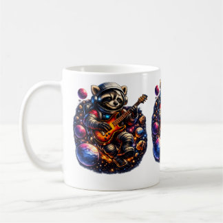TazaMapache astronauta rockero – Música entre plan Kaffeetasse