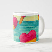 Tazas de café helados en la playa Jumbo-Tasse (Vorderseite Rechts)