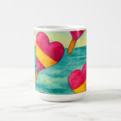 Tazas de café helados en la playa  kaffeetasse (Mittel)
