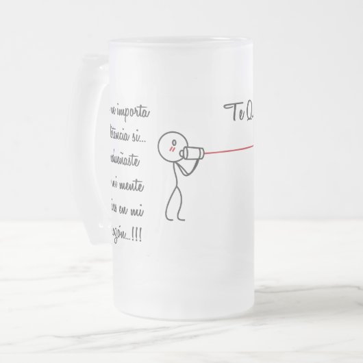 Tazas Mattglas Bierglas (Vorderseite Links)