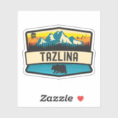 Tazlina, Alaska Aufkleber (Blatt)