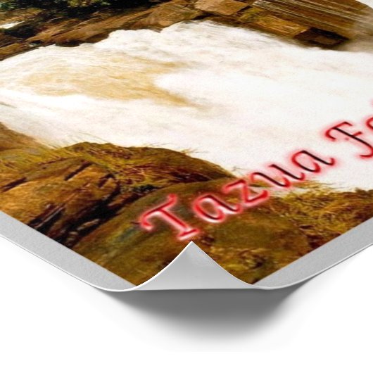 Tazua Falls - Poster (Ecke)