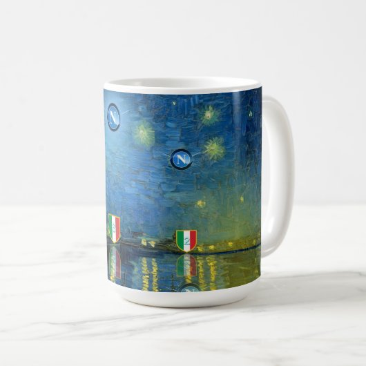 Tazza da latte comemorativa scudeta Napoli Kaffeetasse (VorderseiteRechts)