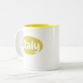 Tazza Gialla Italia | Italien Tasse (Vorderseite Links)