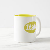 Tazza Gialla Italia | Italien Tasse (VorderseiteRechts)
