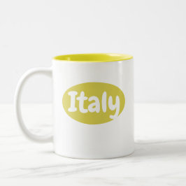 Tazza Gialla Italia | Italien Tasse