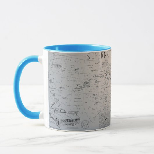 Tazza Mappa Kansas Tasse (Links)
