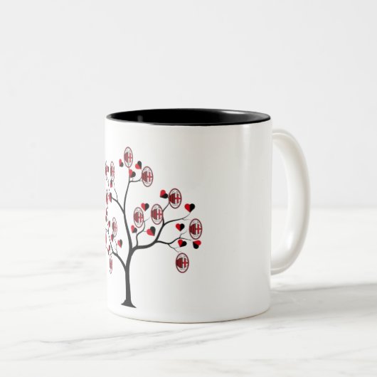 Tazza Milan calcio Zweifarbige Tasse (VorderseiteRechts)