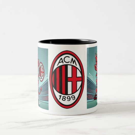 Tazza Milan calcio Zweifarbige Tasse (Mittel)